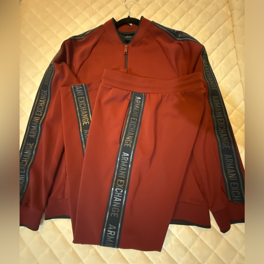 Armani Exchange Burgundy Tracksuit (Special Edition)